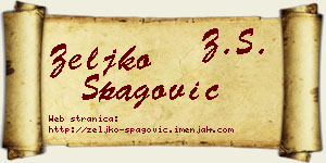 Željko Špagović vizit kartica